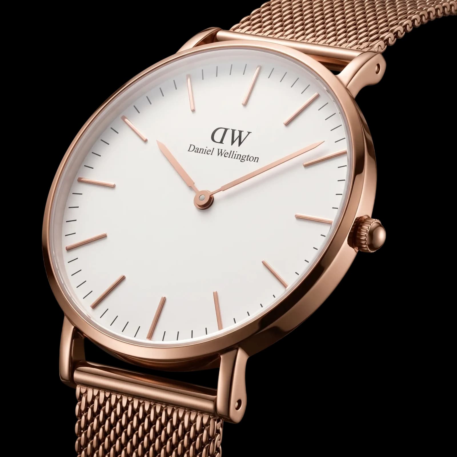Montre Classique Élégante Rose Gold