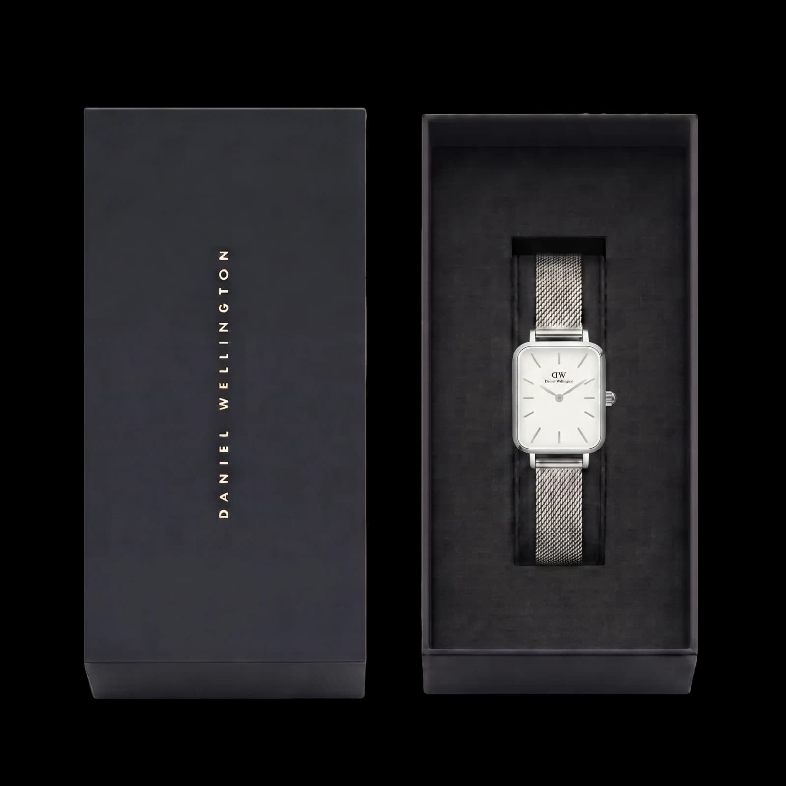 Montre Élégante Noir & Rose Gold