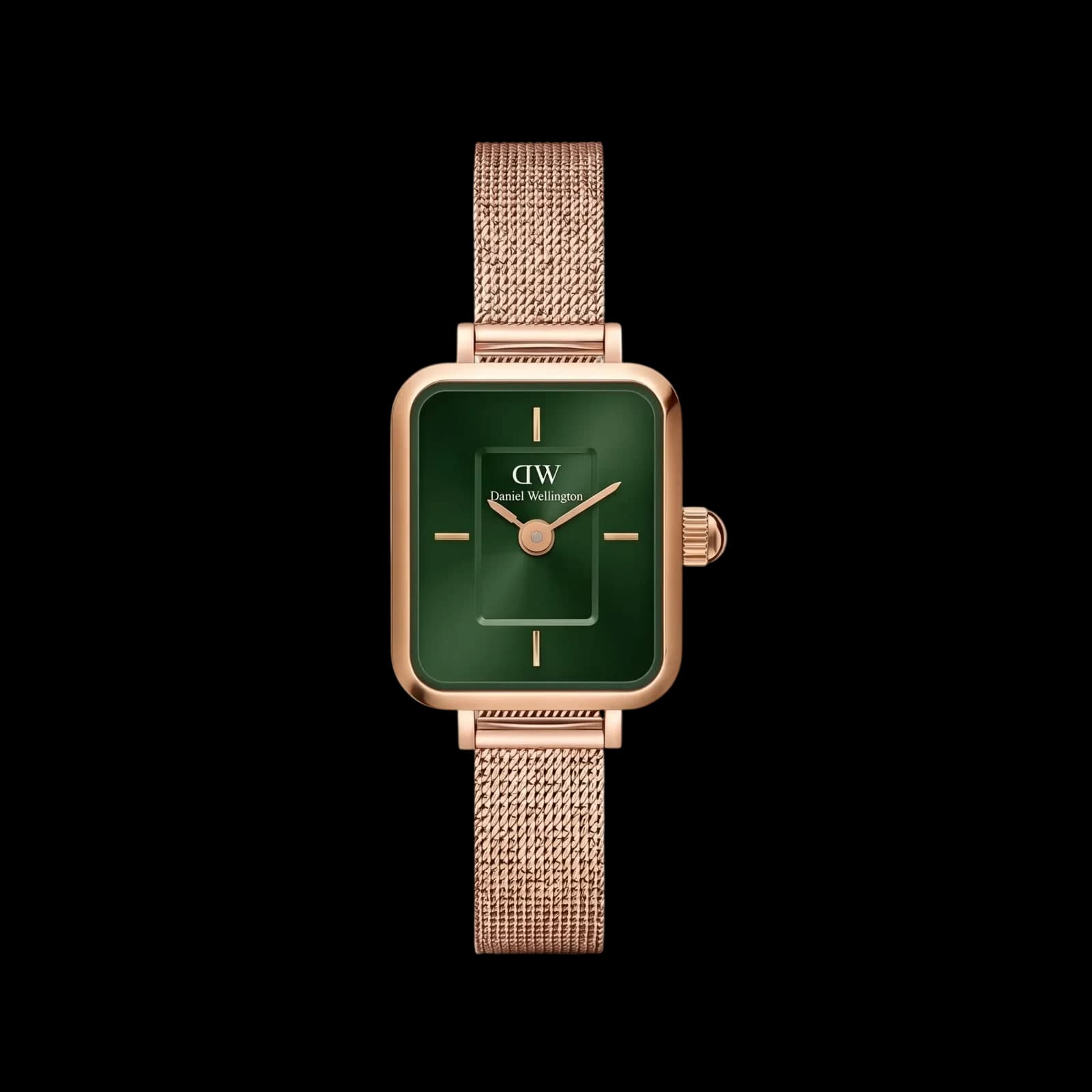 Montre Élégante Noir & Rose Gold