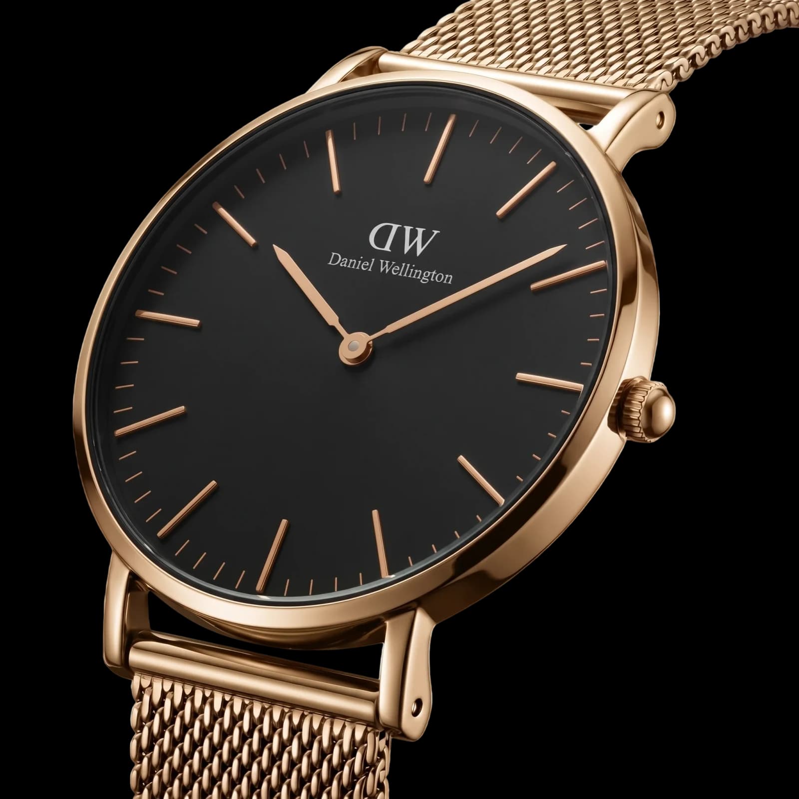 Montre Classique Élégante Rose Gold
